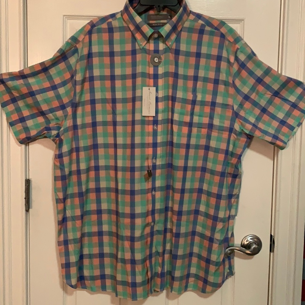 Daniel Cremieux Signature Non Iron Check Short-Sleeve Woven Shirt